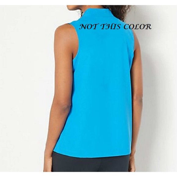 Studio Park x Jayne Brown Double V-Neck Sleeveless Woven Top LARGE (818) - Picture 2 of 7